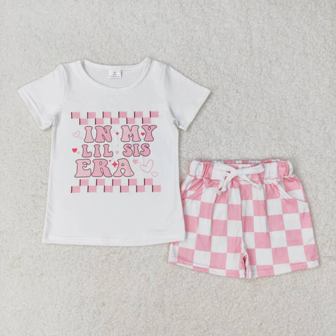 GSSO1074 RTS baby girl clothes little sister girl summer outfit singer 1989 outfit
