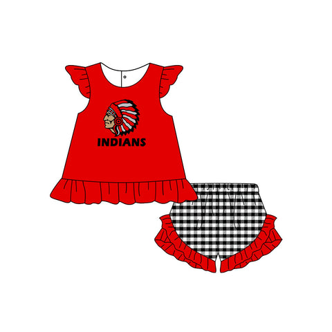 Order Deadline:23th May.. Split order baby girl clothes  state girl summer shorts set 3