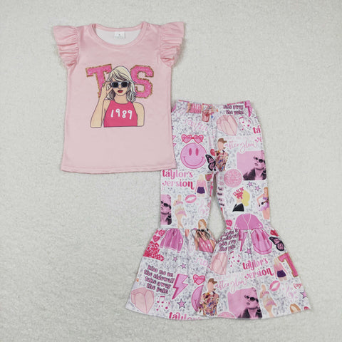GSPO1507 RTS baby girl clothes 1989 singer girl  summer outfit  12-18M to 14-16T (print)