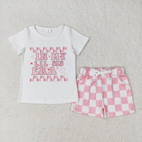 GSSO1074 RTS baby girl clothes little  sister toddler girl summer outfits singer 1989 outfit