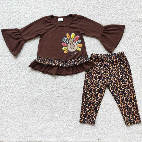 6 A8-12 baby girl clothes turkey thanksgiving outfit vinyl pattern   - promotion 2023.10.21